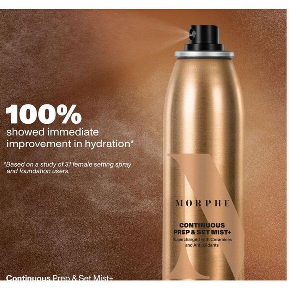 Morphe Continuous Prep & Set Mist Hydrating  Spray Ceramides & Antioxidants NIB - Picture 6 of 6